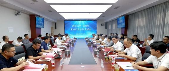 丁小強帶隊在武漢大學開展市校合作